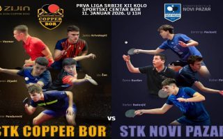 Slika dana: STONOTENISERI BORSKOG KOPERA DOČEKUJU NOVI PAZAR